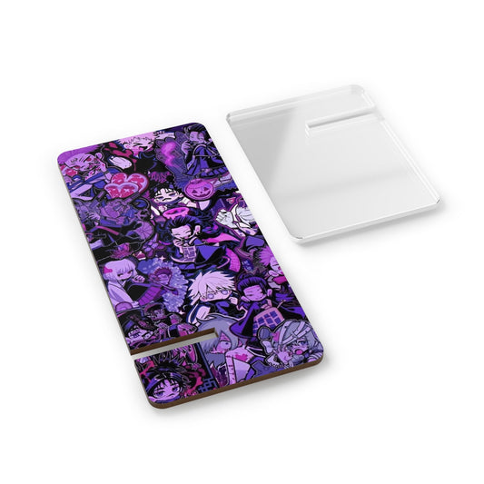 Purple Anime Collage Phone Stand — Decorative Mobile Display Holder - 6ix7even
