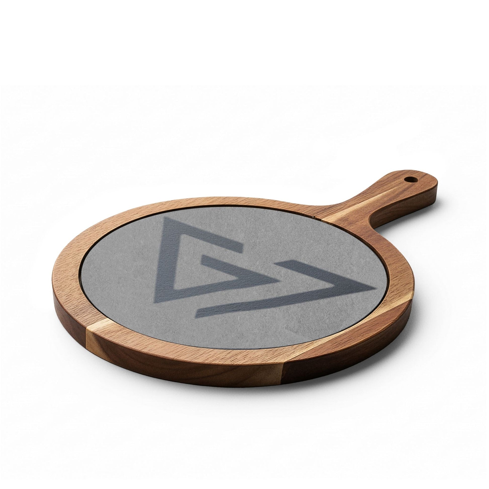 Engraved Bamboo Charcuterie Board with Slate Insert & Cheese Knives - 6ix7even