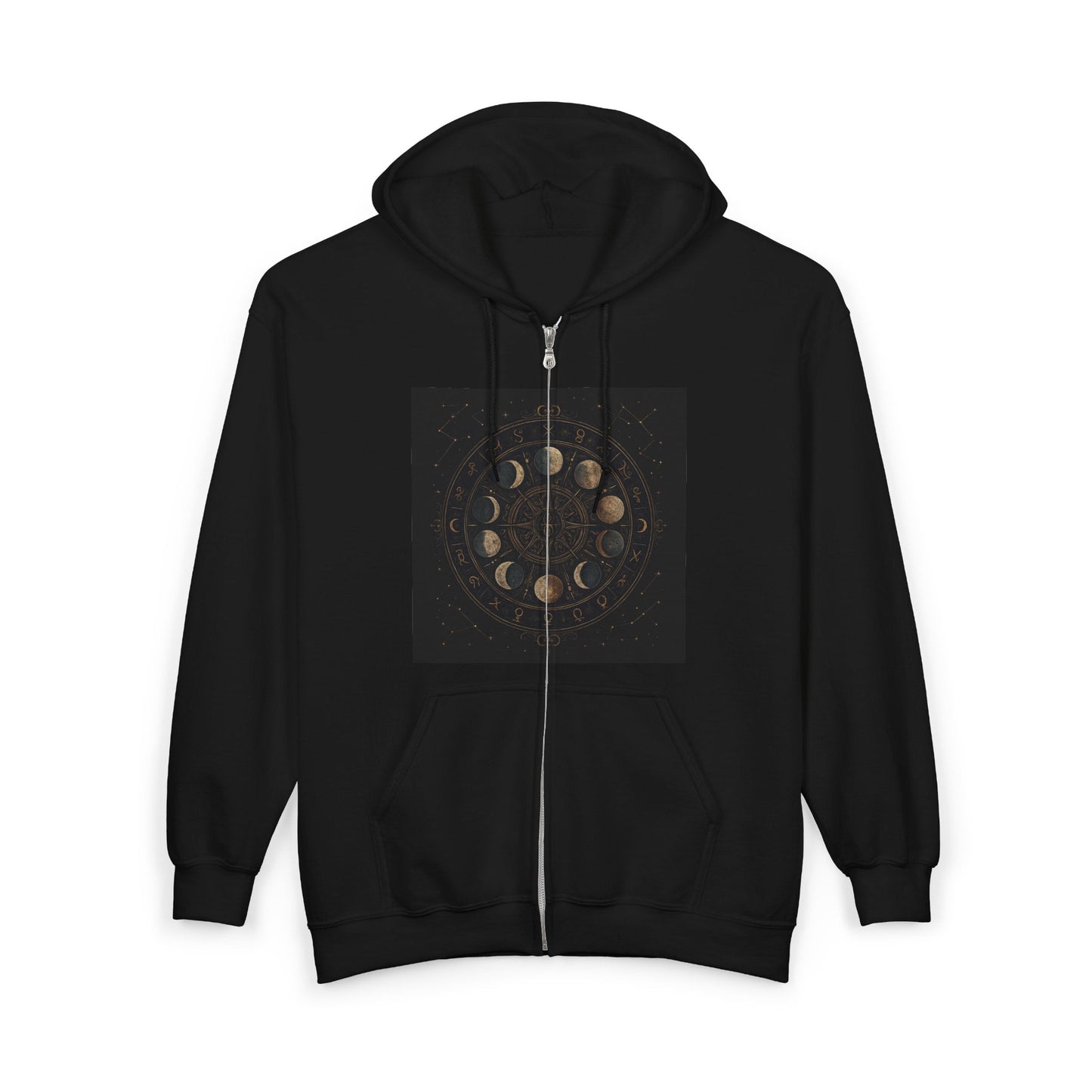 Phases of the Moon Full - Zip Hooded Sweatshirt - G7store