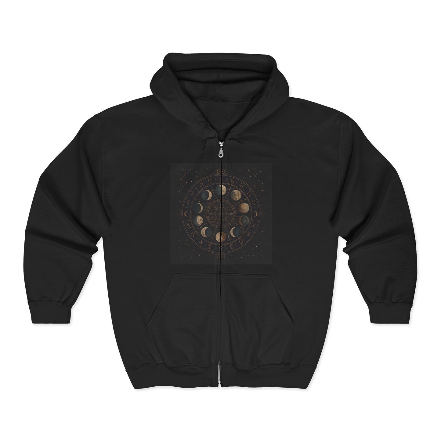 Phases of the Moon Full - Zip Hooded Sweatshirt - G7store